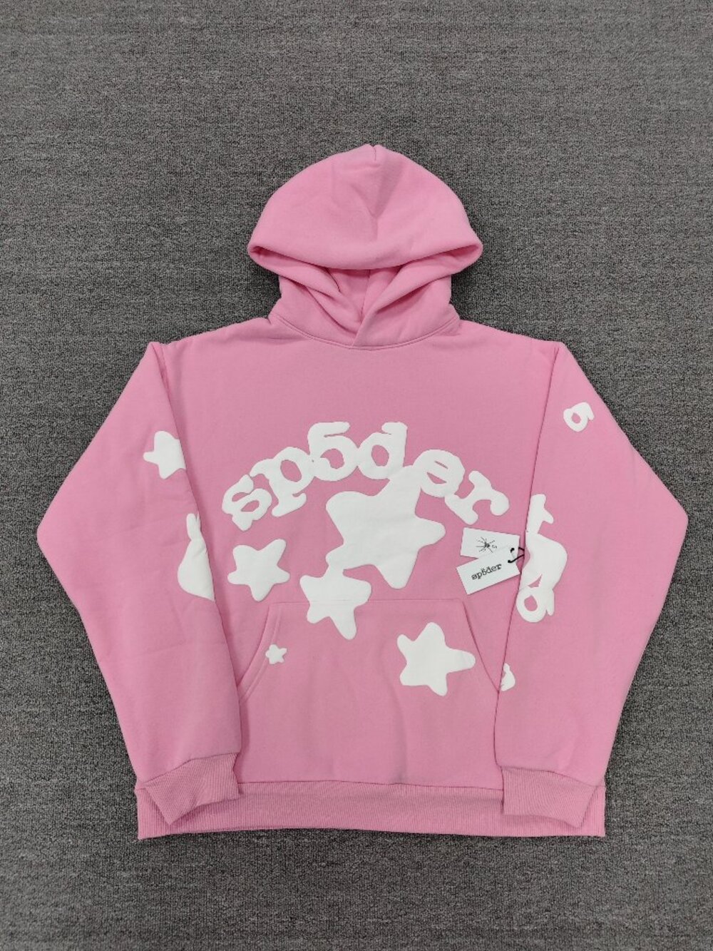 Pink & White Spider Hoodie – Size L